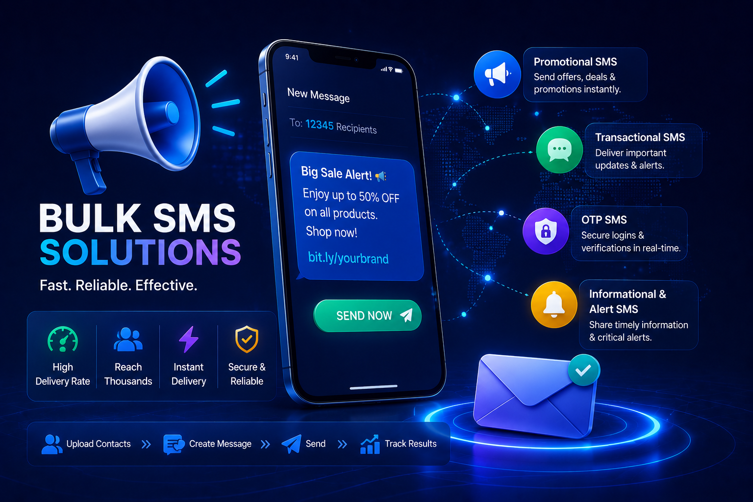 Bulk SMS campaign dashboard